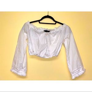 White crop Top